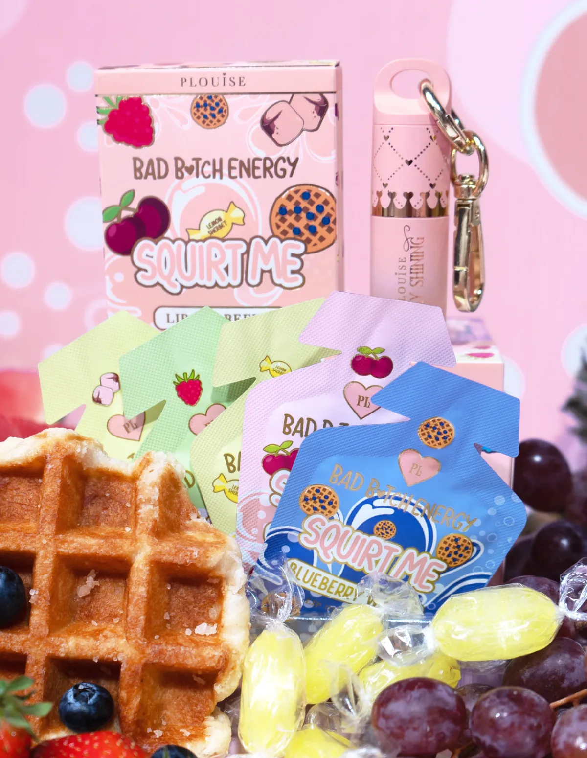 P. Louise P.Louise Key Chain Lip Oil & Refill Bundle- Lip Oil